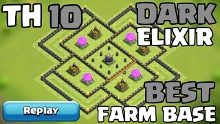 Clash Of Clans - Th10 Farming Base Dark Elixir Base 2017 Replays