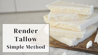 How to Render Beef Tallow - No Special Equipment Needed