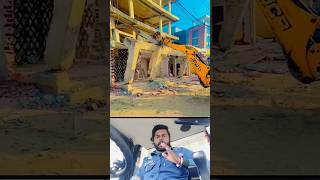 Dangerous Work Of JCB 😱 कंक्रीट का कलम JCB पर गिरने से बाल-बाल बच गया। #mkjcbtech #bachoeloader #jcb