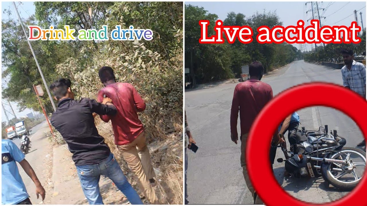 live acicdent / Holi pe accident ho gya  drink and drive cash  public fights 