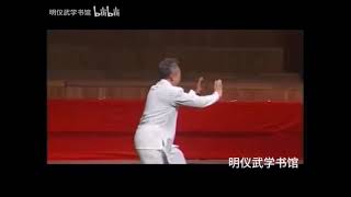 Мастер Цзяо Цзяньго (焦建国) стиль Юэ ши бафань шоу (岳氏八翻手) или 'Кулак восьми переворачиваний рода Юэ'.