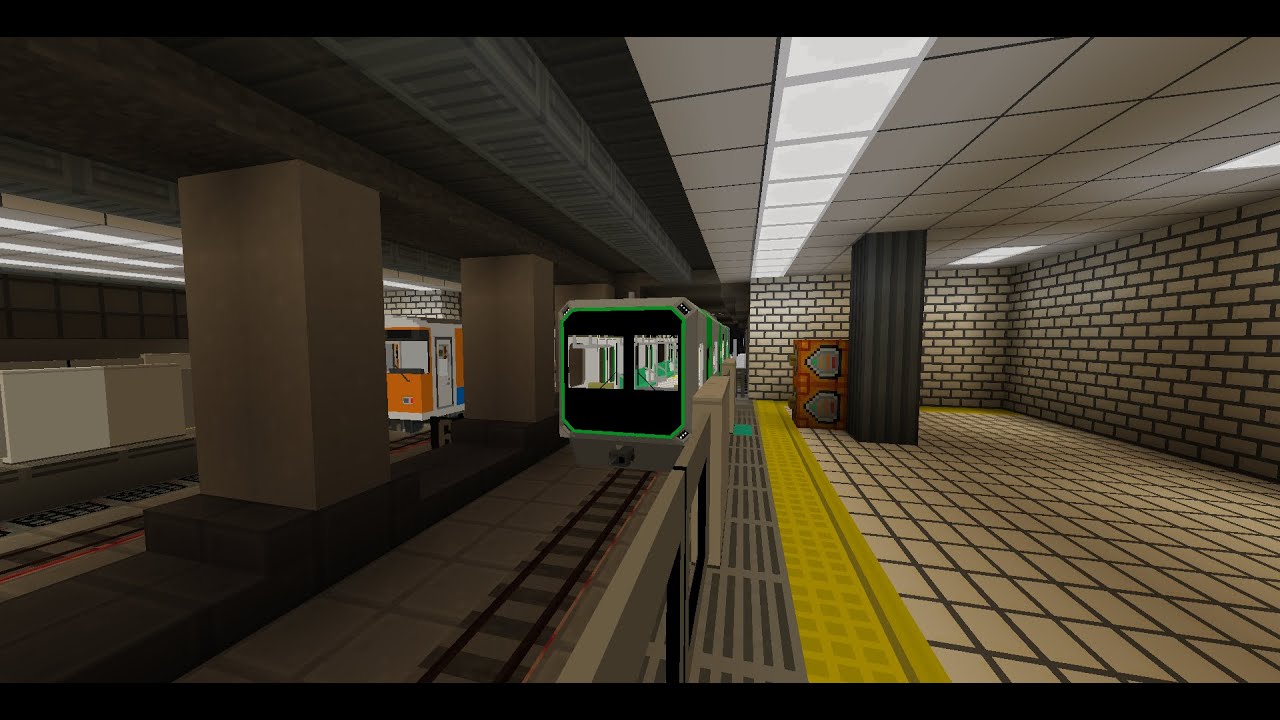 [㊗️中央線新メロディ導入！🎉] 大阪メトロ中央線 森ノ宮駅 大阪メトロ400系 コスモスクエア行き 発着動画 400系:緑地高速鉄道様提供品 (マイクラ) (鉄道アドオン) (大阪メトロ)