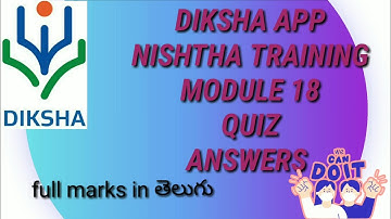 Nishtha training module 18quiz answers #module #18#nishtha #diksha #quiz #teacher
