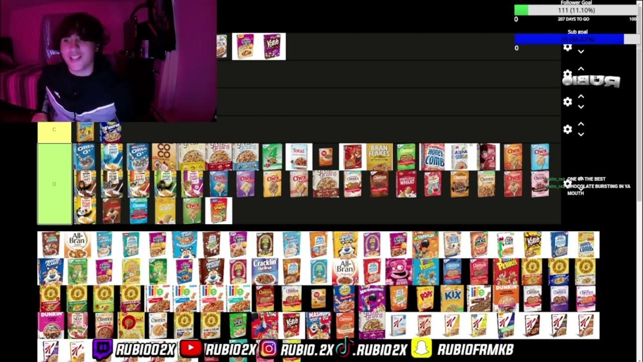 Rating Childhood Cereals (Tier List Video 2) YouTube