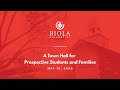 Biola Prepared: A Town Hall for Prospective Students and Families