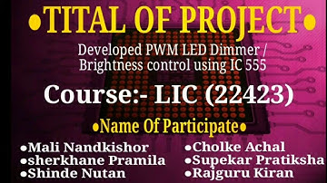 Develope #PWM #LED #Dimmer / #brightness control using #IC #555🔥