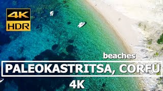 Beaches Of Paleokastritsa, Corfu Greece 4K HDR