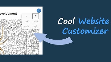 create a custom website customizer button with Javascript [change font, size and color]