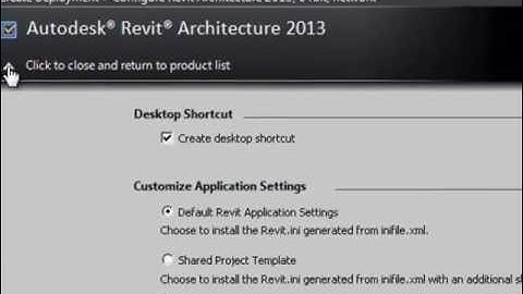 Creating Deployments of Autodesk Revit Architecture 2013 / DFS / Centralized content