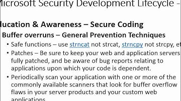 Microsoft SDL Unit00 - Part02 - Intro to the Microsoft SDL (Overview)