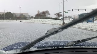 A Crazy Hailstorm In Milpitas, CA (3-10-2021)