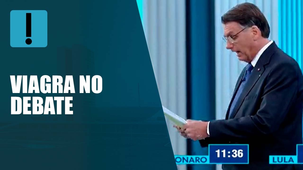 Lula e Bolsonaro levam compra de viagra para o debate da Globo