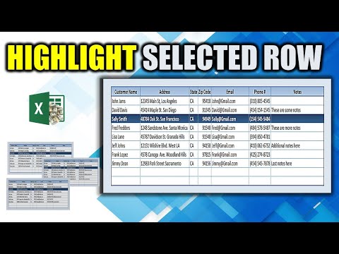 Use this SIMPLE TRICK  to Highlight a Selected Row in Microsoft Excel