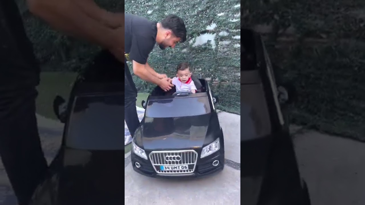صورة فيديو : لعبت ابني احمد بالسيارة بعد صدمة كبيرة 😱