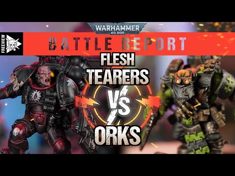 Flesh Tearers vs Orks 2000pts | Warhammer 40 000 kamprapport