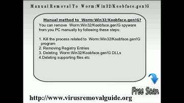 Remove Worm:Win32/Koobface.gen!G - Automatic Removal Tool