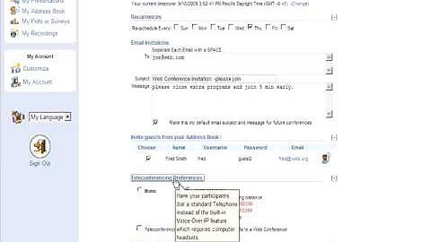 WebConference.com How To Schedule A Video Conference