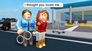 POLICE ARRESTS HIS OWN WIFE! - Roblox Jailbreak Roleplay