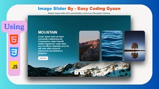 Create Image Slider Using HTML, CSS and JavaScript | Tutorial in Hindi. #website #programming
