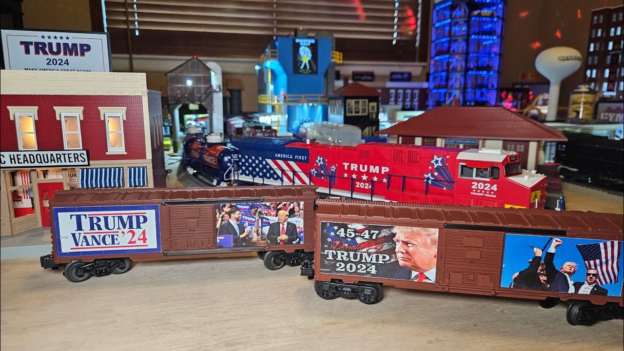 Trump 2024 Custom O Gauge Lionel 6464 Boxcars - YouTube