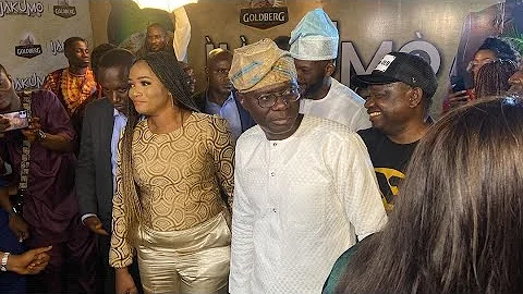 Governor Sanwo-Olu calms his Security Men down at Toyin Abraham's Movie Premiere, Ijakumo