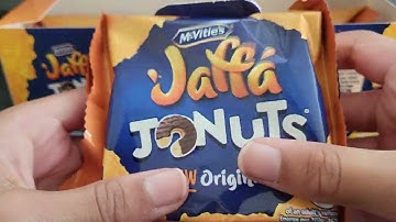 McVities Jaffa Jonuts a new original unboxing &unwrapping #jaffa #orange #cake