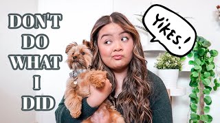 5 MISTAKES I MADE WITH MY PUPPY | DOG VLOG