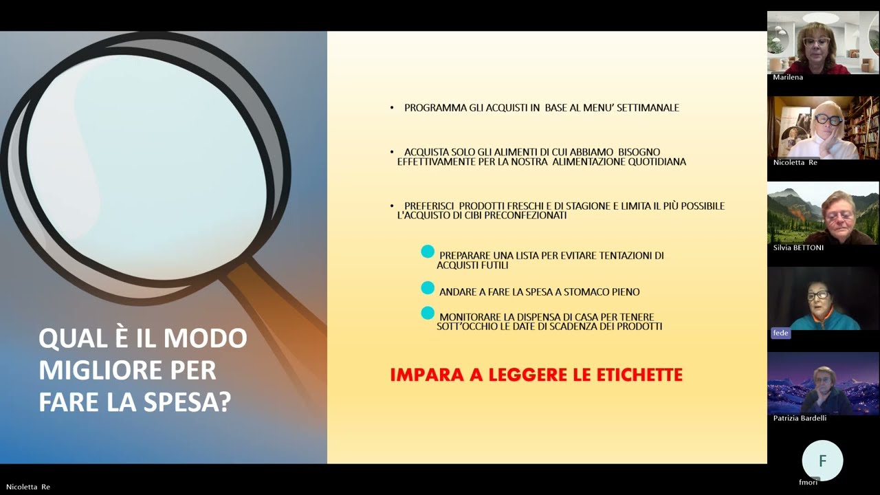 4a sessione di educazione alimentare con Federica Pessina _ 1aParte