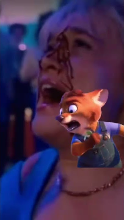 Angela gets beat up by Gideon from Zootopia #strangerthings #zootopia