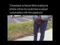 Kanye West being nice to the paparazzi #shorts #kanyewest