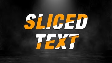 Sliced Text Effect in Photoshop Tutorial