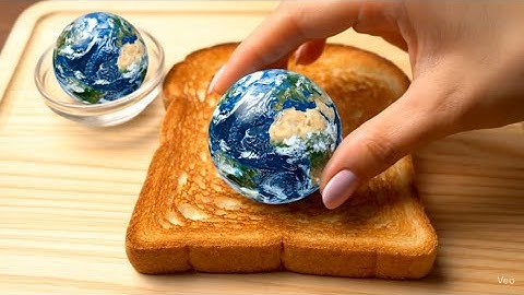 Spreading Planets & Solar System on Toast | Best AI ASMR Toast Spread Relaxing & Satisfying #asmr#ai