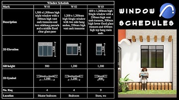 How to create a window schedule in archicad