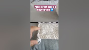 Prevent Curling On Your Knit
