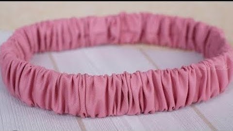 Wide Elastic Headband with Ruffle Scrunchie Pattern - How to make a headband