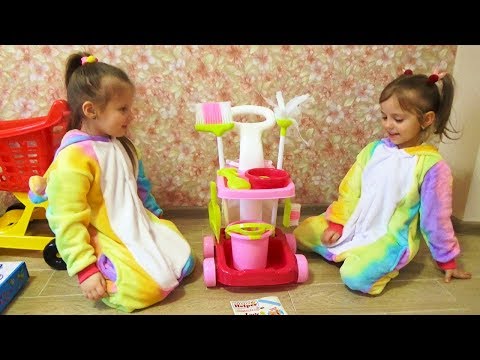 Уборка в комнате ПИКНИК с куклой BABY BORN в палатке принцесс Kids Pretend Play with dolls and toys