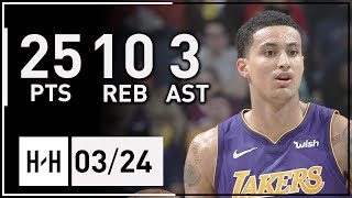 Kyle Kuzma Full Highlights Lakers vs Grizzlies (2018.03.24) - 25 Pts, 10 Ast, 3 Ast!