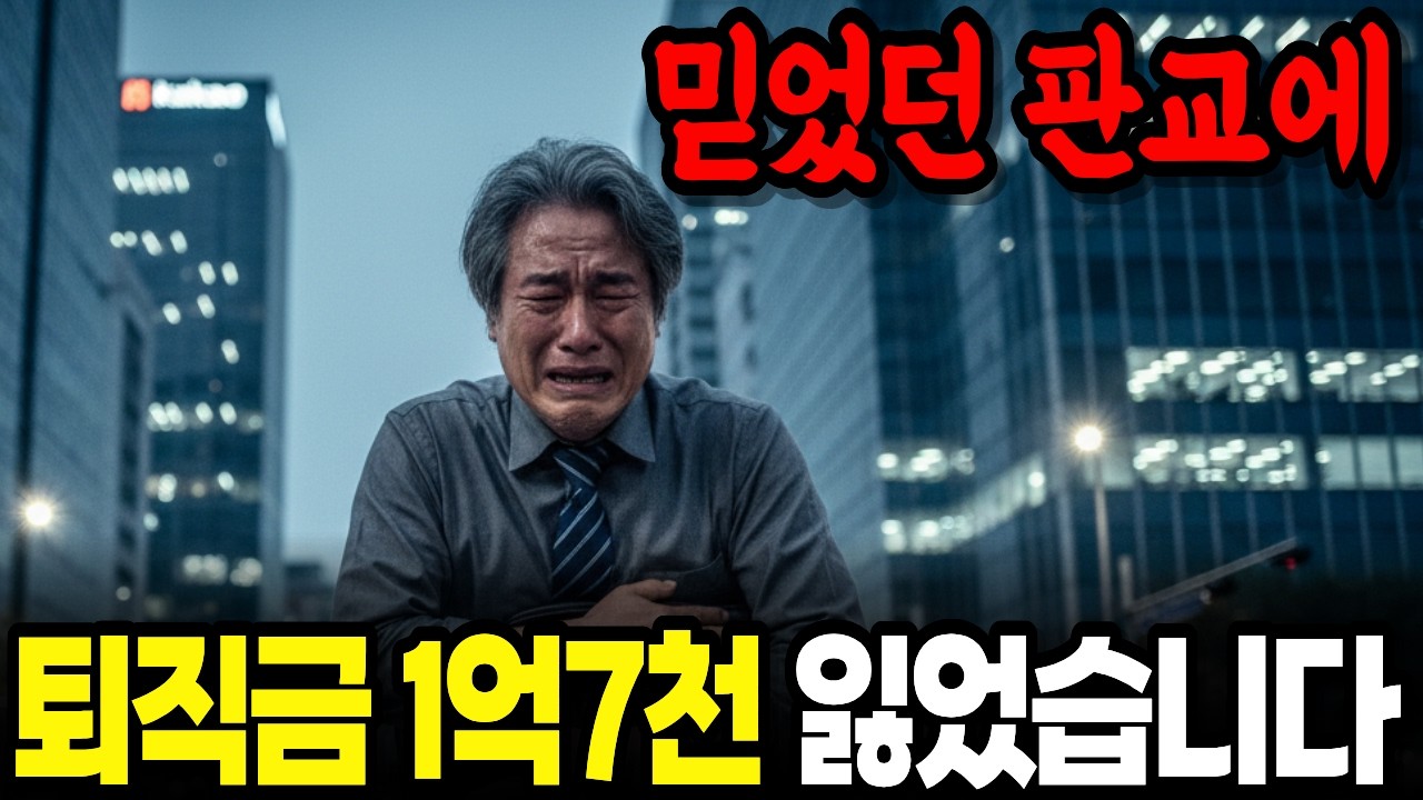 판교에는 공실이 없다고 믿은 IT대기업 가장이 퇴직자금 1억 7천만원을 잃은 사연 | 노후자금사연 |오디오북 | 인생사연