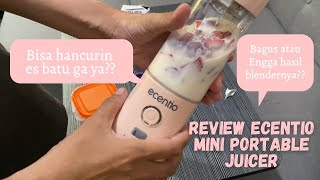 REVIEW MINI PORTABLE BLENDER JUICER ECENTIO 6 MATA PISAU #shopeehaul