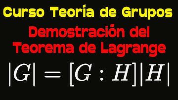 El Teorema de Lagrange | Curso de Teoría de Grupos