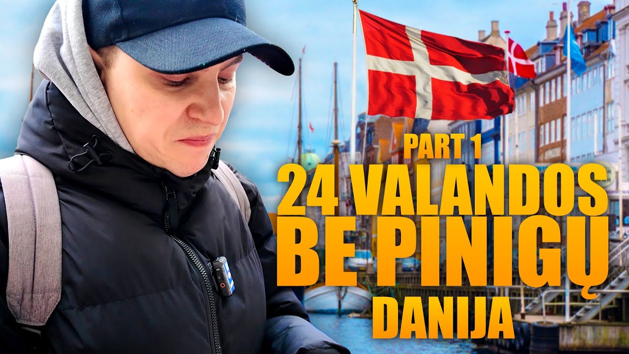 24 Valandas gyvenu be pinigų Kopenhagoje | Pirma dalis | #14 Vlogas
