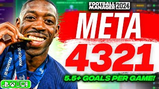 FM24 Meta 4321 Tactic DESTROYS Teams | 5.5+ Goals! | Best FM24 Tactics