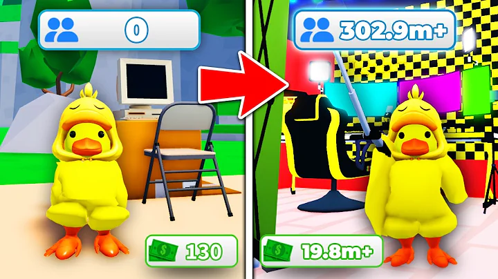 I Gained 302,018,994 Subscribers and Became WORLD'S BIGGEST YOUTUBER in YouTuber Tycoon! (Roblox)