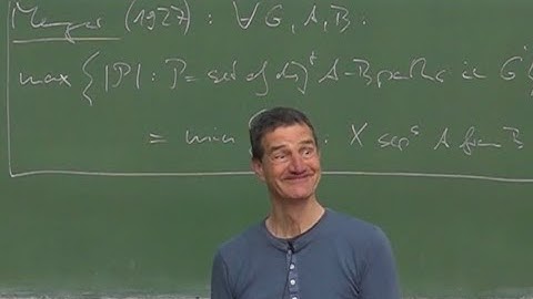 Graph Theory, Lecture 9: Connectivity II: Menger