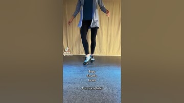 Beginner Tap Step Buffalos = Step, Shuffle (brush front back), Leap   #tap #dance #tutorial #short