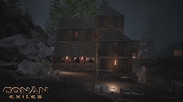 HOW TO BUILD A MEDIEVAL TOWN #6 - THE STABLE [SPEED BUILD] - CONAN EXILES