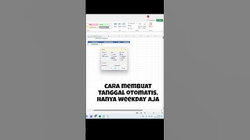 Cara Membuat tanggal otomatis