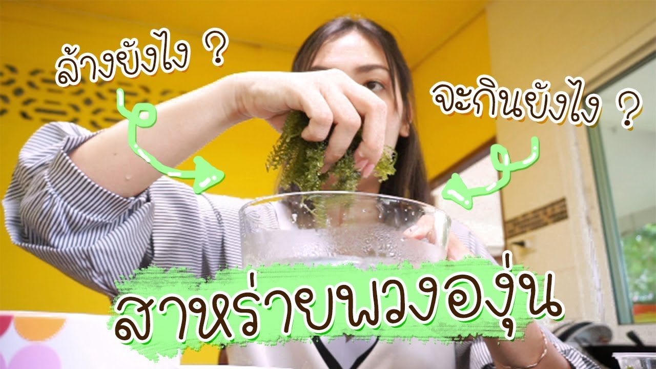 วิธีกินและวิธีล้างสาหร่ายพวงองุ่นอย่างละเอียด !! | Tunny slime | เนื้อหาสาหร่าย แห้ง ต้อง แช่ น้ำ ไหมที่มีรายละเอียดมากที่สุดทั้งหมด