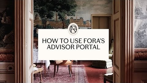 How to use Fora