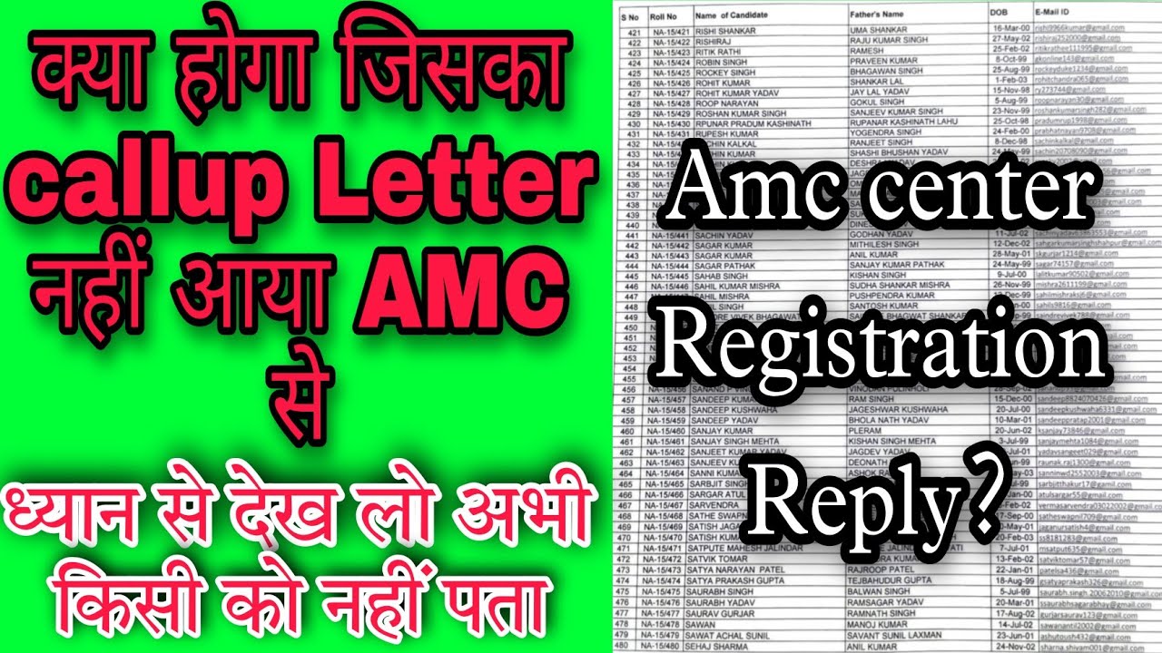 AMC Center Lucknow Registration registration list uhq amc center
